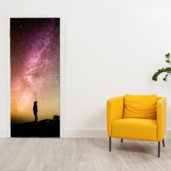 Fototapeta na dvere - Obloha plná hviezd (95x205cm)