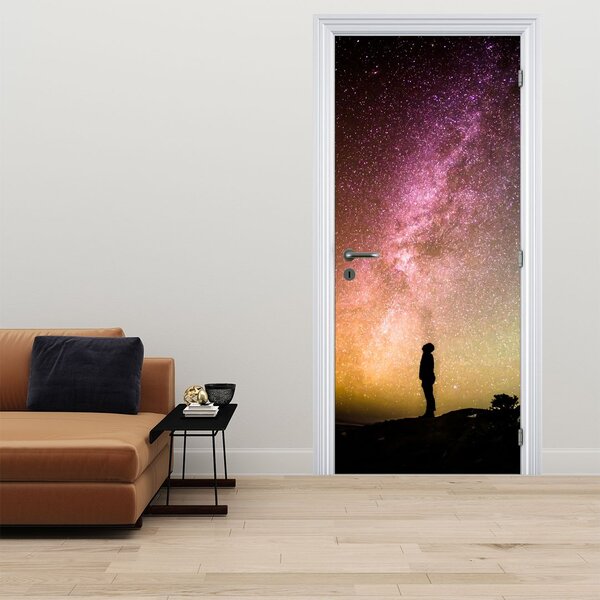 Fototapeta na dvere - Obloha plná hviezd (95x205cm)