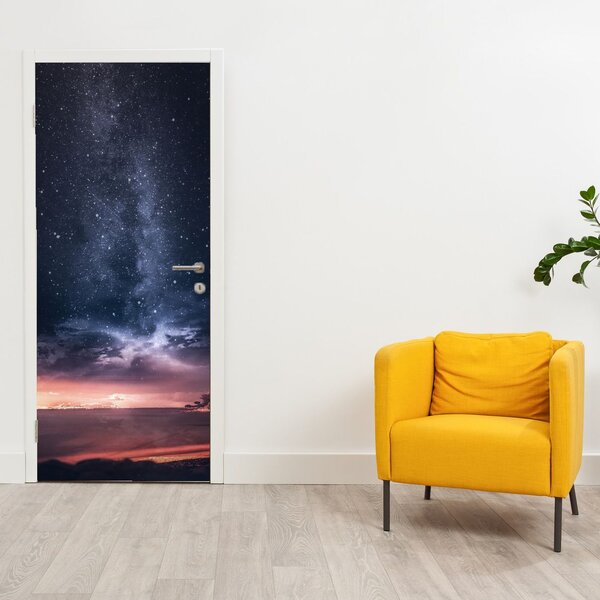 Fototapeta na dvere - Obloha s hviezdami (95x205cm)