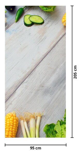 Fototapeta na dvere - Zelenina (95x205cm)