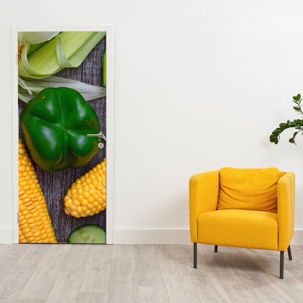 Fototapeta na dvere - Zelenina (95x205cm)