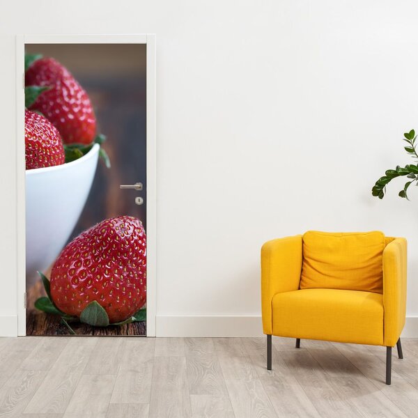 Fototapeta na dvere - Jahody (95x205cm)