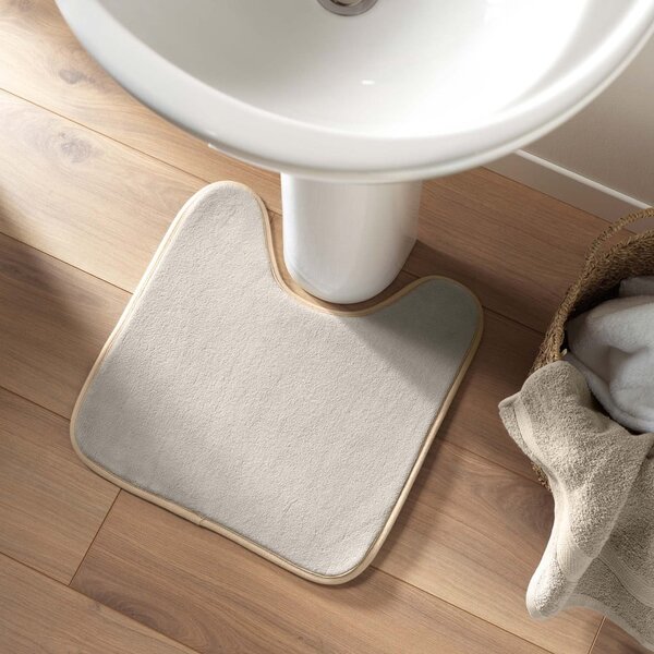Béžová WC kúpeľňová predložka 45x45 cm Vitamine – douceur d'intérieur