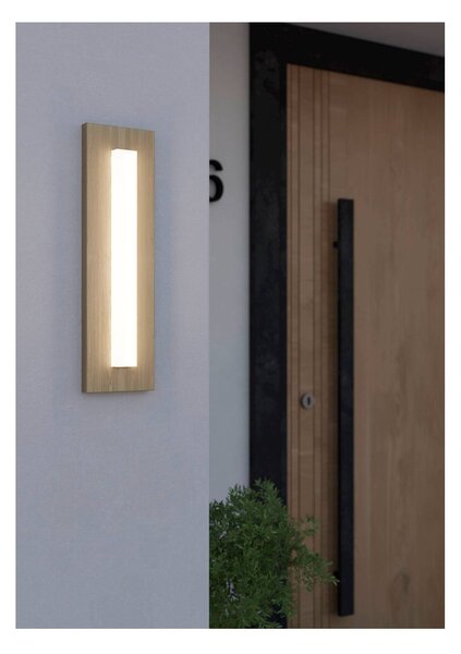 EGLO OUTDOOR 900679 BITETTO vonkajšie nástenné svietidlo LED 7W/770lm 3000K IP44 imitácia dreva, biela