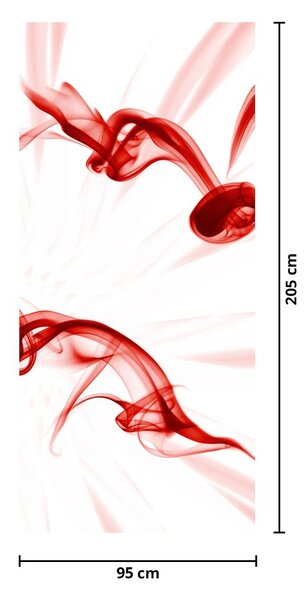 Fototapeta na dvere - Srdce z dymu (95x205cm)