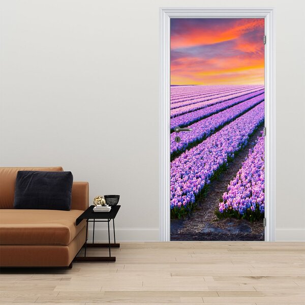 Fototapeta na dvere - Kvetinová farma (95x205cm)