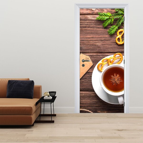 Fototapeta na dvere - Hrnček s dekoráciami (95x205cm)