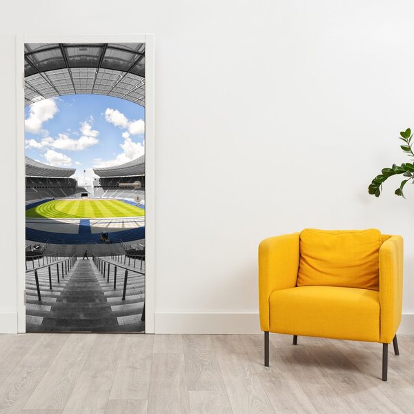 Fototapeta na dvere - Futbalový štadión (95x205cm)