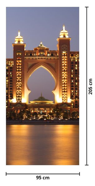 Fototapeta na dvere - Stavba v Dubaji (95x205cm)