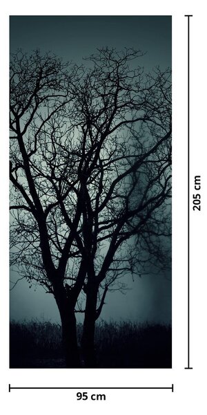 Fototapeta na dvere - Strom v zatmení (95x205cm)