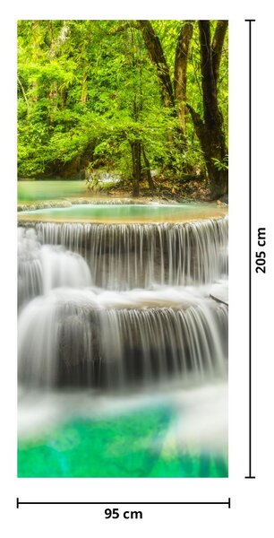 Fototapeta na dvere - Vodopády (95x205cm)