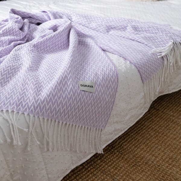 Bavlnená Deka Cassera - Beige Violet