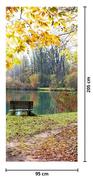 Fototapeta na dvere - Rybník (95x205cm)