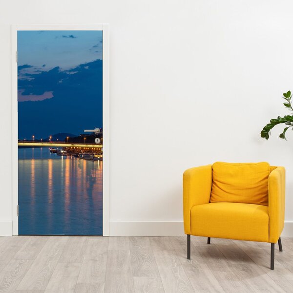 Fototapeta na dvere - Bratislava s hradom (95x205cm)