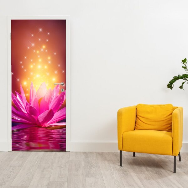 Fototapeta na dvere - Lekno na vode (95x205cm)