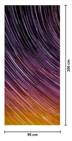 Fototapeta na dvere - Rozmazané hviezdy na oblohe (95x205cm)