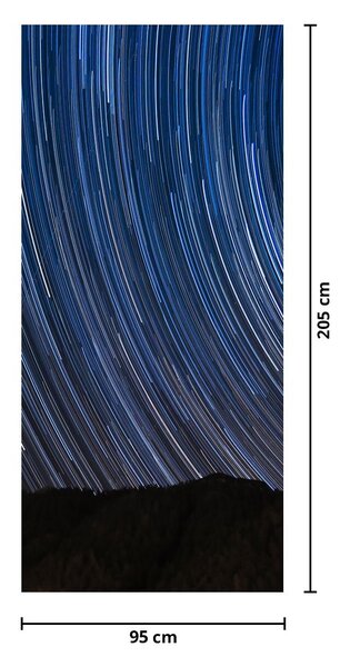 Fototapeta na dvere - Nočné hviezdy a obloha (95x205cm)