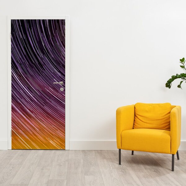 Fototapeta na dvere - Rozmazané hviezdy na oblohe (95x205cm)
