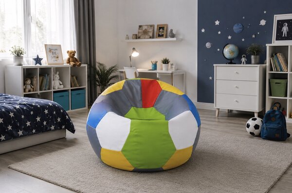 JAKS Sedací vak futbalová lopta 5 farieb
