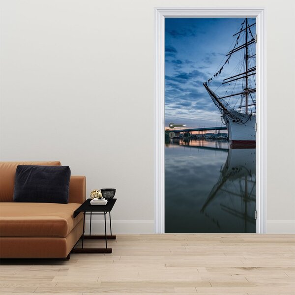 Fototapeta na dvere - Plachetnica (95x205cm)