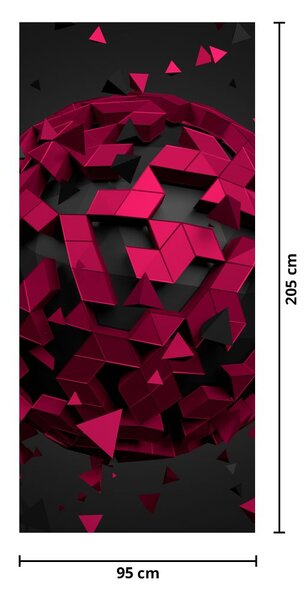 Fototapeta na dvere - 3D abstrakcia (95x205cm)