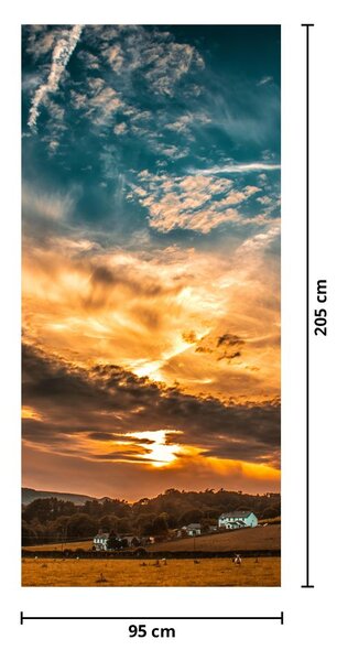Fototapeta na dvere - Mračná (95x205cm)