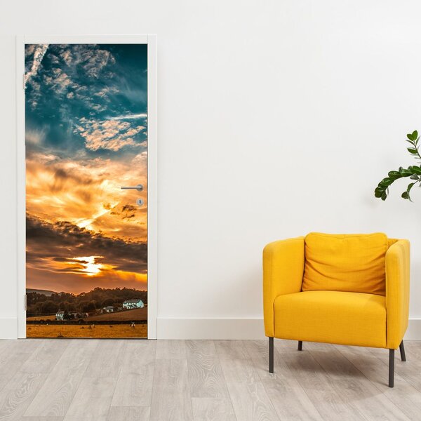 Fototapeta na dvere - Mračná (95x205cm)