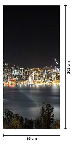 Fototapeta na dvere - Brooklynský most a New York (95x205cm)