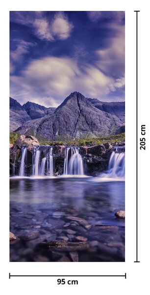 Fototapeta na dvere - Vodopád (95x205cm)