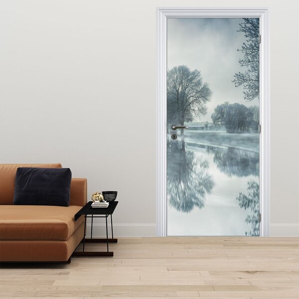 Fototapeta na dvere - Zimná príroda (95x205cm)