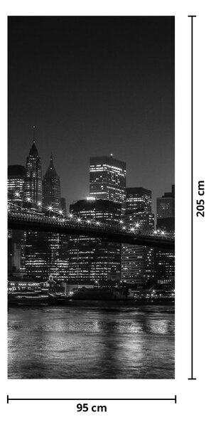 Fototapeta na dvere - Brooklynský most v New Yorku (95x205cm)