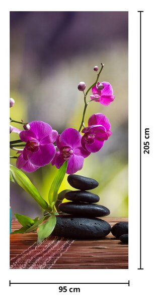 Fototapeta na dvere - SPA a kamene (95x205cm)