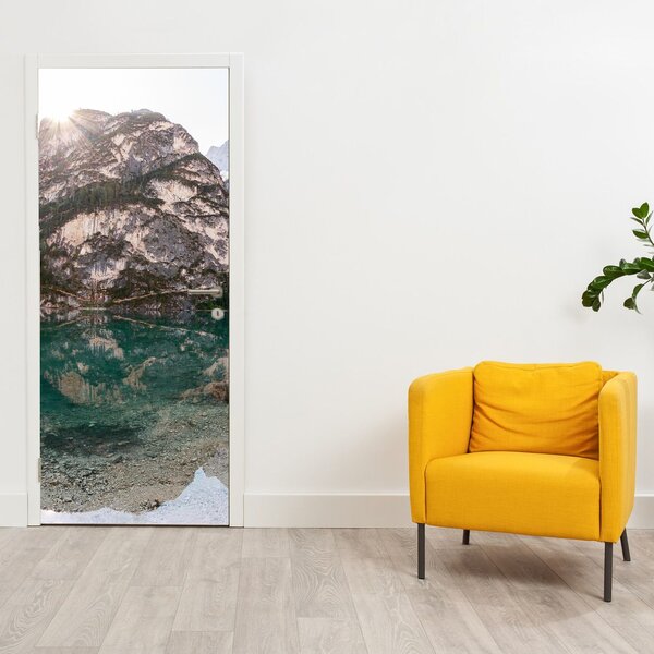 Fototapeta na dvere - Horské jazero (95x205cm)