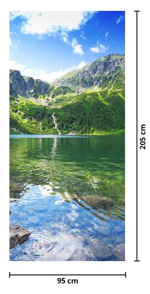 Fototapeta na dvere - Jazero v Tatrách (95x205cm)
