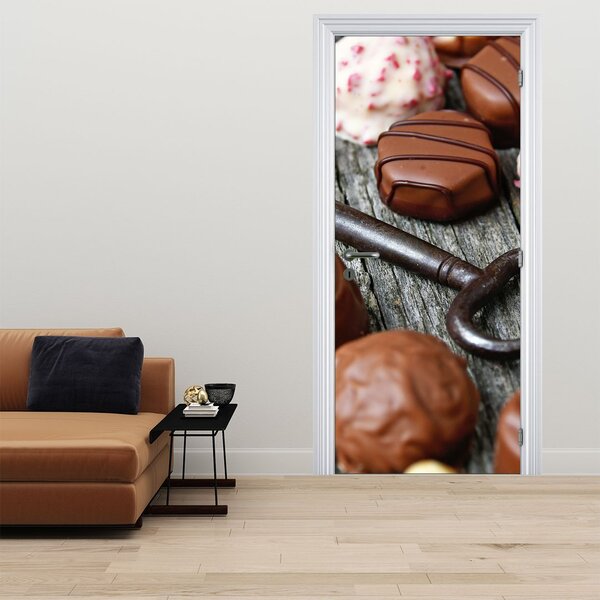 Fototapeta na dvere - Čokoláda a kľúč (95x205cm)