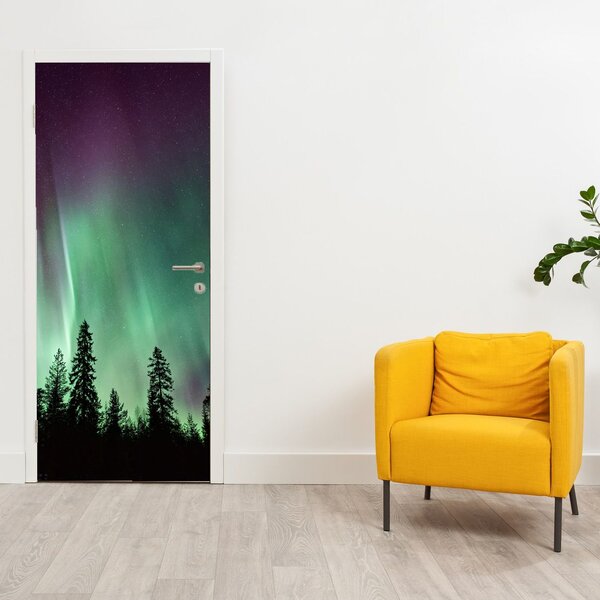 Fototapeta na dvere - Polárna žiara (95x205cm)