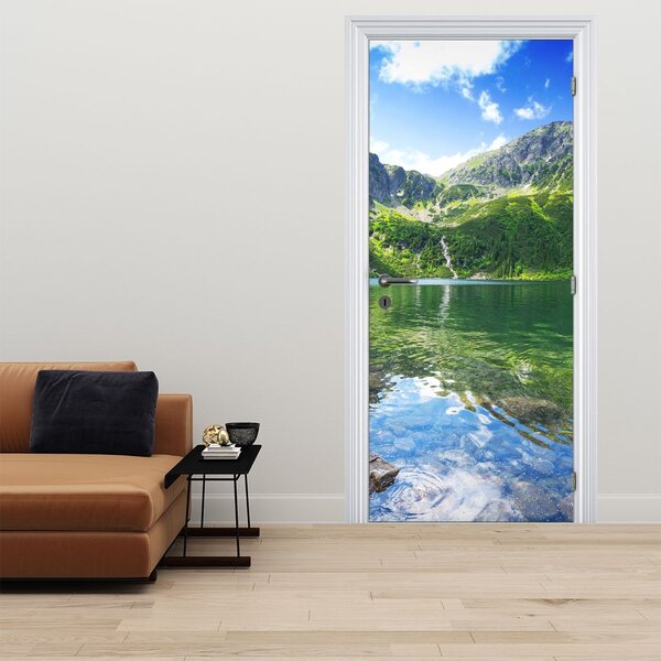 Fototapeta na dvere - Jazero v Tatrách (95x205cm)