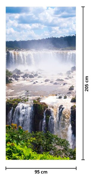 Fototapeta na dvere - Vodopády, Iguassu (95x205cm)