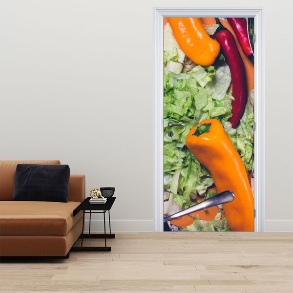 Fototapeta na dvere - Zelenina (95x205cm)