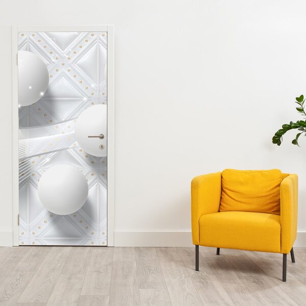 Fototapeta na dvere - Abstraktné gule (95x205cm)