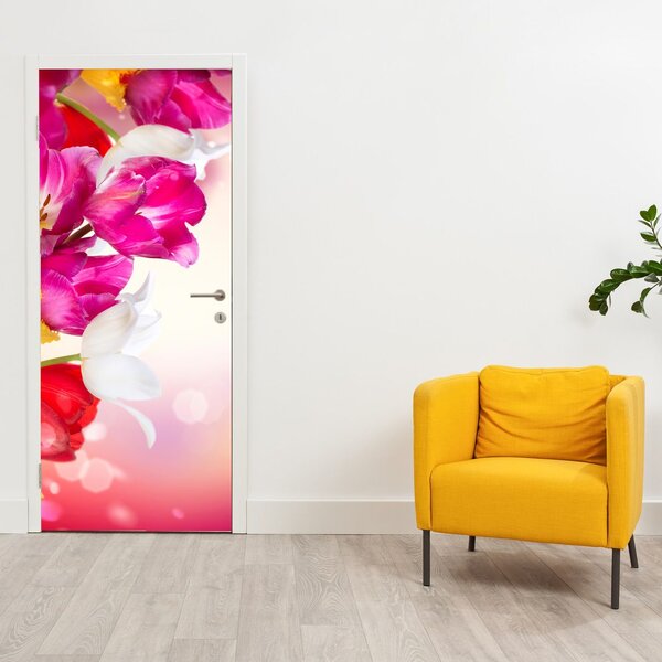 Fototapeta na dvere - Tulipány (95x205cm)