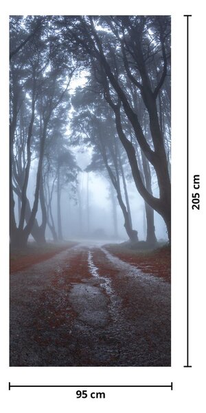 Fototapeta na dvere - Za daždivého dňa (95x205cm)