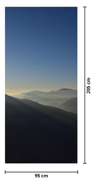 Fototapeta na dvere - Nad vrcholkami hôr (95x205cm)
