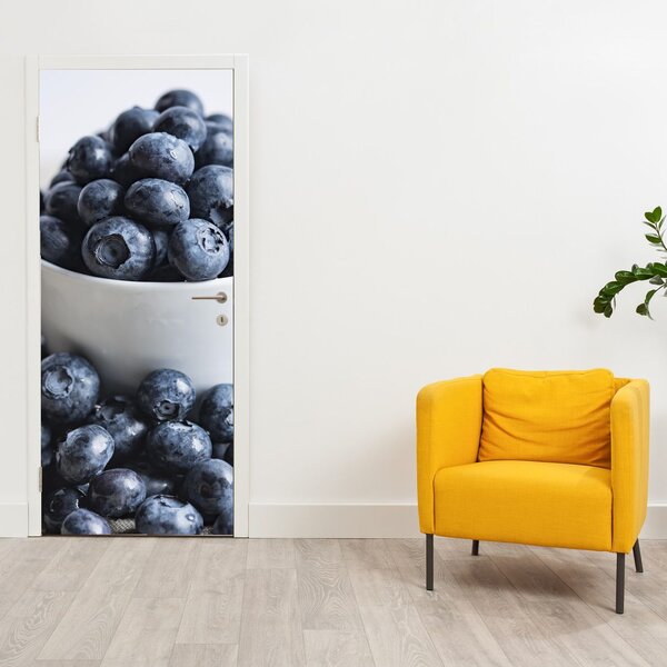 Fototapeta na dvere - Čučoriedky (95x205cm)