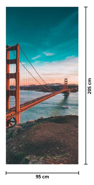 Fototapeta na dvere - Golden Gate (95x205cm)