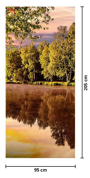 Fototapeta na dvere - Za riekou (95x205cm)