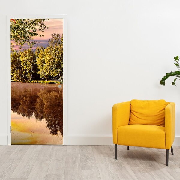 Fototapeta na dvere - Za riekou (95x205cm)