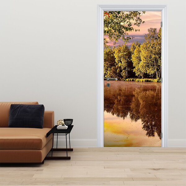 Fototapeta na dvere - Za riekou (95x205cm)