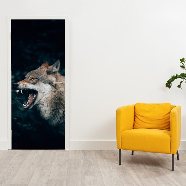 Fototapeta na dvere - Vlk (95x205cm)