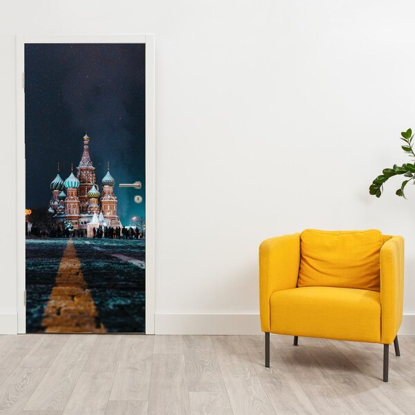 Fototapeta na dvere - Stavba v Rusku (95x205cm)
